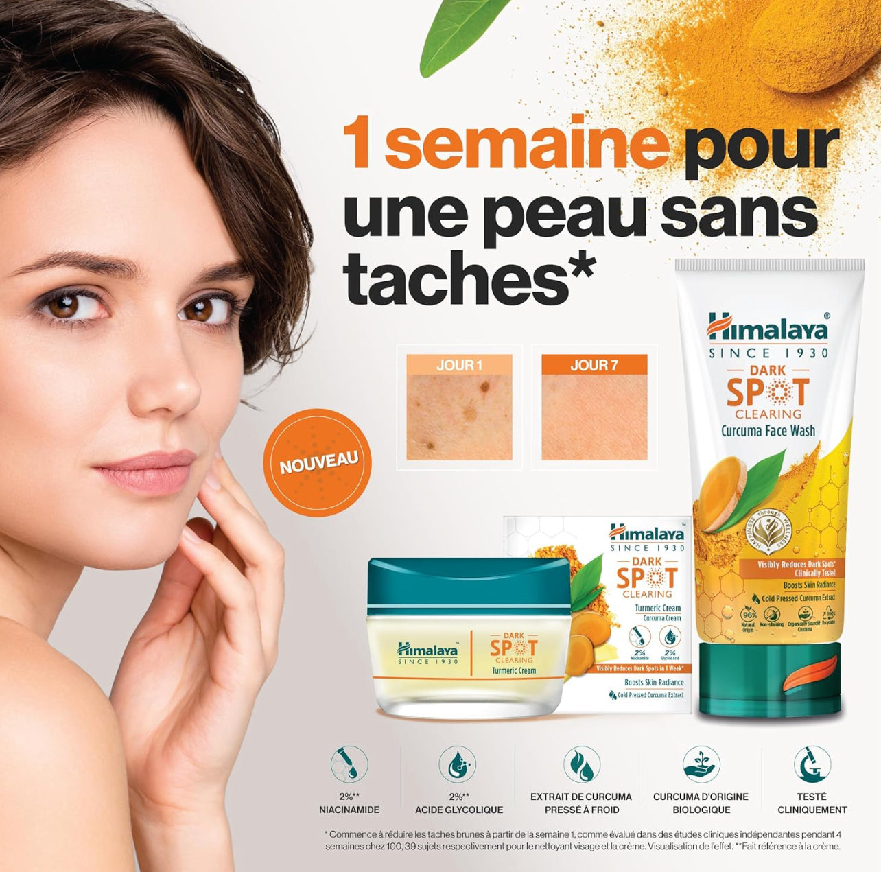 Nettoyant pour visage au curcuma