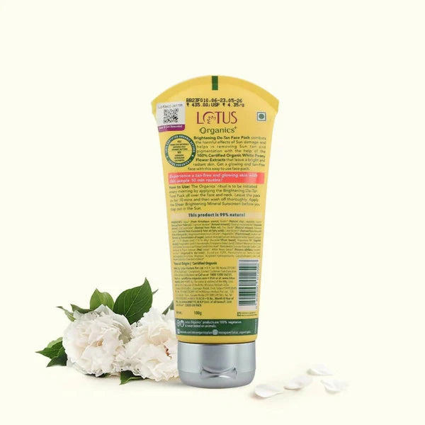 Lotus organics brithening face wash